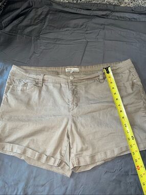 Royalty For Me Women's Taupe Denim-Style Shorts